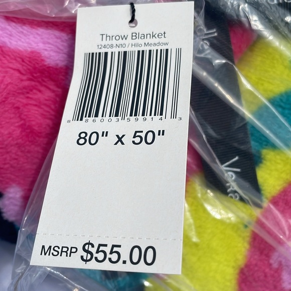 Vera Bradley Hilo Meadow throw blanket - Picture 3 of 3